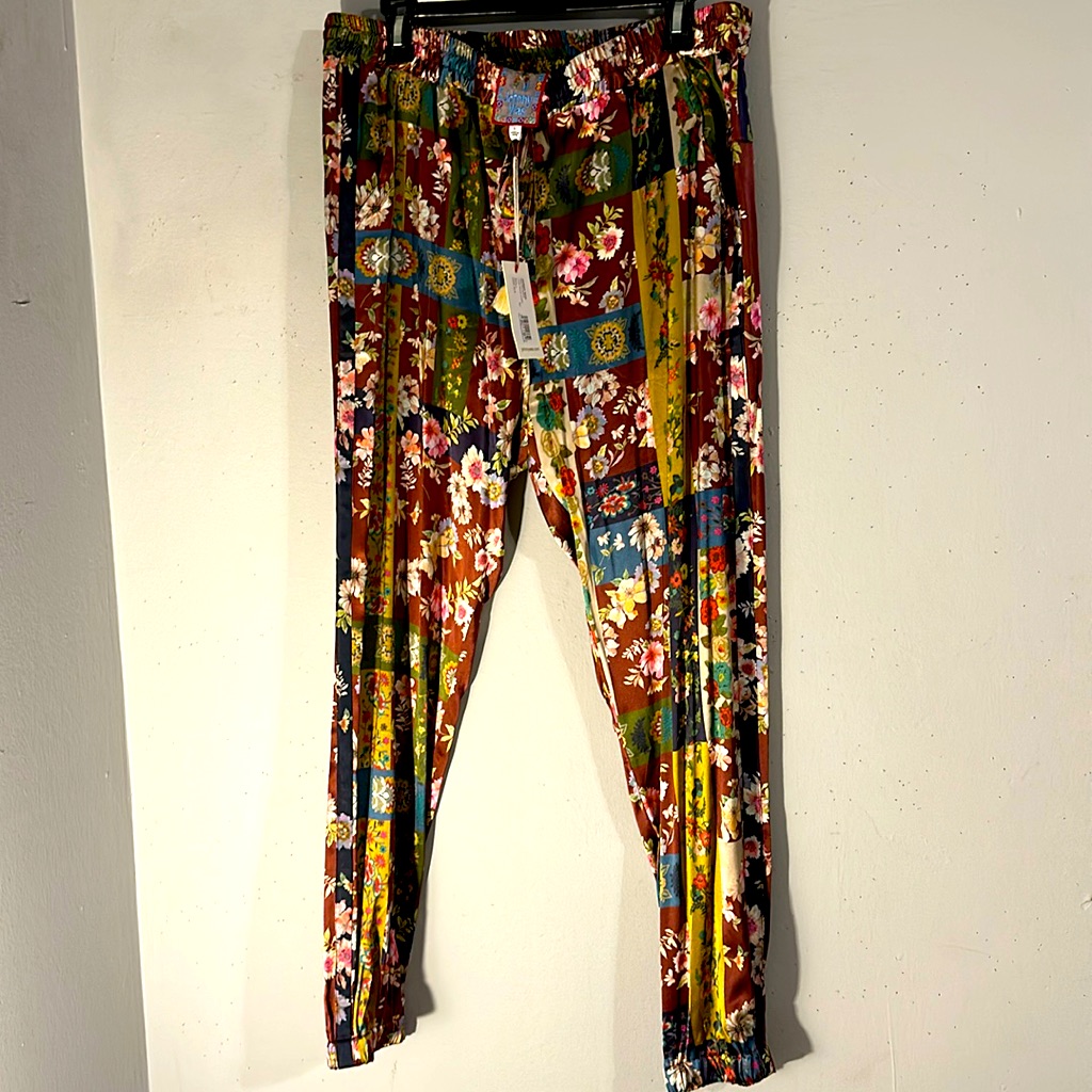 Johnny Was Laurie Presley Jogger Multi Colored Prints All Over